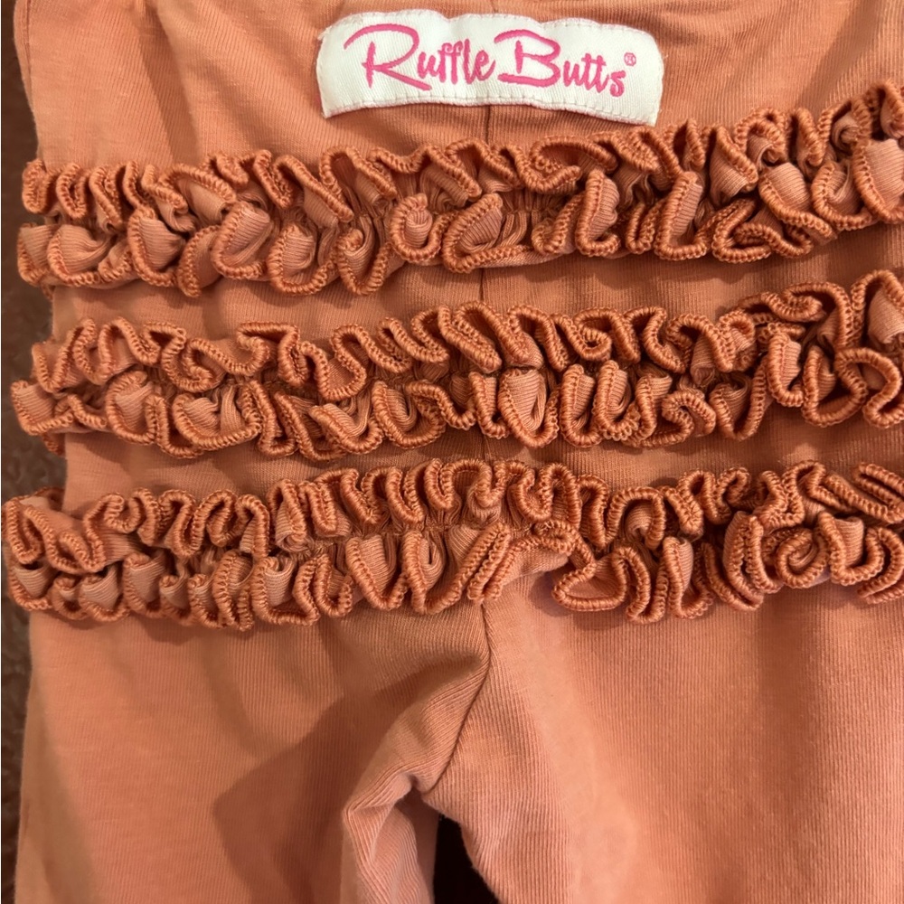 Ruffle Butts Kids 0-6 Months Ruffled Bottoms - Salmon